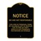 Signmission We Are Not Responsible for Loss of Personal Items or Valuables Left in Vehicles Due, BG-1824-22706 A-DES-BG-1824-22706 - alternate 1